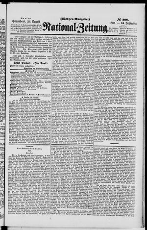 National-Zeitung vom 20.08.1881