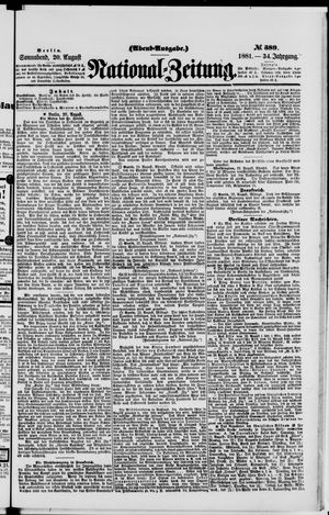 National-Zeitung vom 20.08.1881