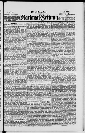 Nationalzeitung vom 22.08.1881
