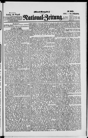Nationalzeitung vom 26.08.1881