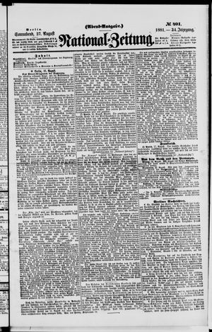 National-Zeitung on Aug 27, 1881