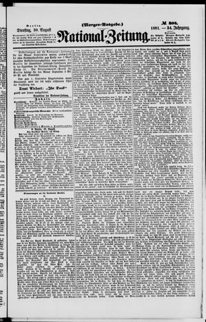 National-Zeitung vom 30.08.1881