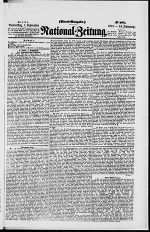 National-Zeitung on Sep 1, 1881
