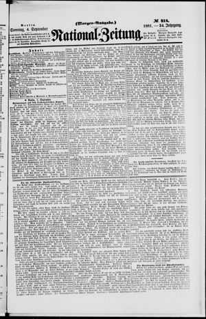 National-Zeitung vom 04.09.1881