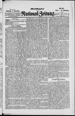 National-Zeitung vom 06.09.1881