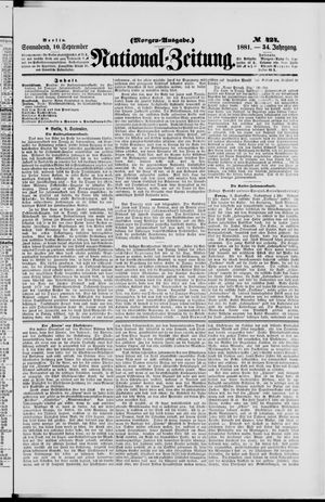 National-Zeitung vom 10.09.1881