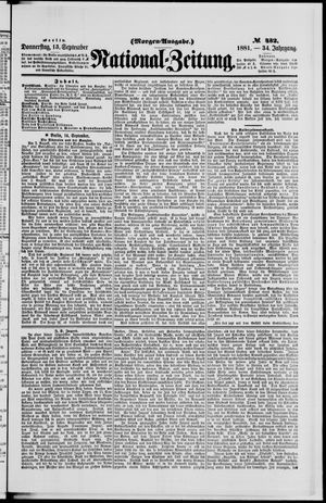 National-Zeitung vom 15.09.1881