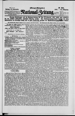 National-Zeitung vom 16.09.1881