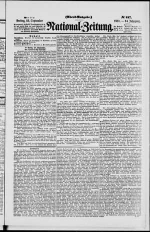 National-Zeitung vom 23.09.1881