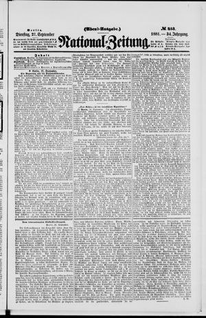 National-Zeitung vom 27.09.1881