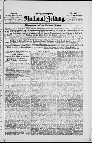 National-Zeitung vom 30.09.1881