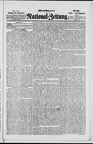 National-Zeitung vom 30.09.1881