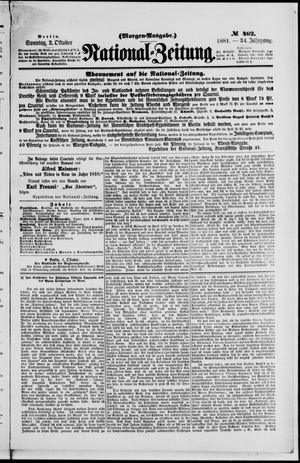 National-Zeitung vom 02.10.1881