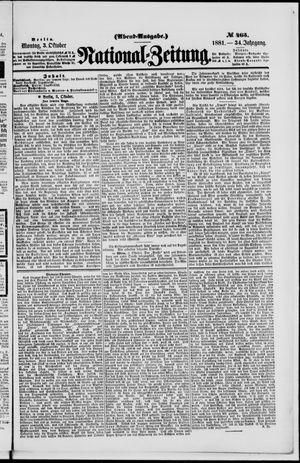 National-Zeitung vom 03.10.1881