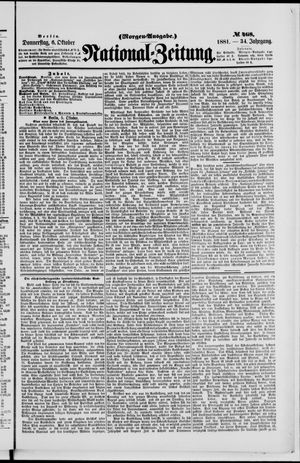 National-Zeitung vom 06.10.1881