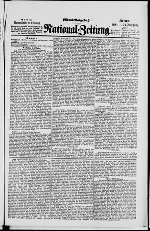 National-Zeitung on Oct 8, 1881