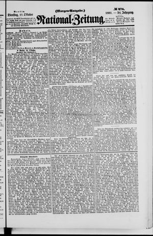 National-Zeitung vom 11.10.1881