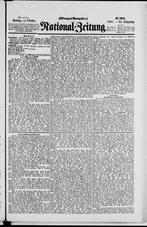 National-Zeitung vom 14.10.1881