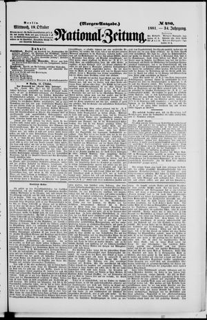 National-Zeitung vom 19.10.1881