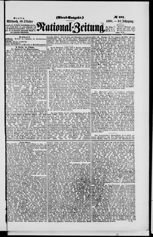 National-Zeitung vom 19.10.1881