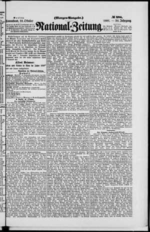 National-Zeitung vom 22.10.1881