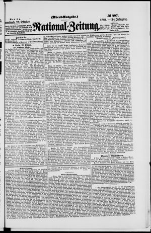 National-Zeitung vom 22.10.1881