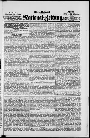 National-Zeitung vom 26.10.1881