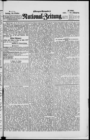 National-Zeitung vom 28.10.1881