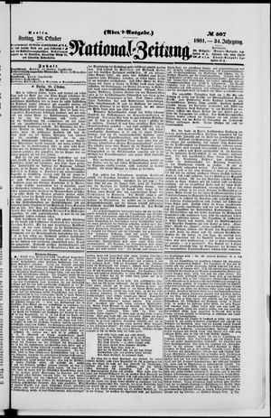Nationalzeitung vom 28.10.1881