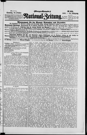 Nationalzeitung vom 30.10.1881