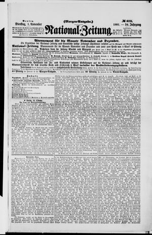 National-Zeitung vom 01.11.1881