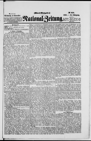 National-Zeitung vom 02.11.1881