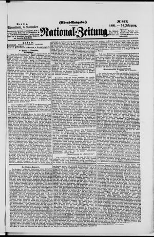 Nationalzeitung vom 05.11.1881