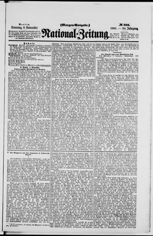 National-Zeitung vom 06.11.1881