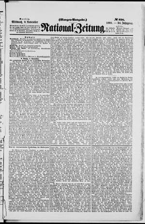 National-Zeitung vom 09.11.1881