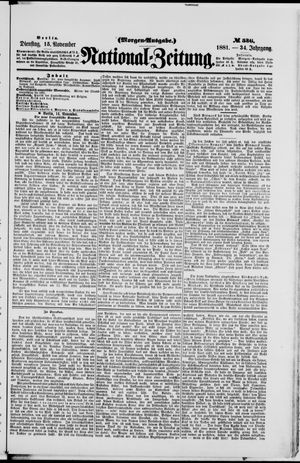 National-Zeitung vom 15.11.1881