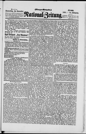 National-Zeitung vom 24.11.1881