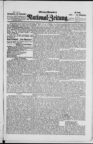 National-Zeitung vom 26.11.1881