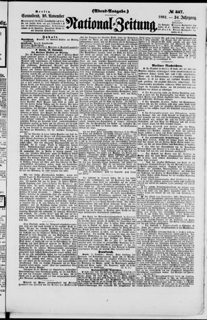 National-Zeitung vom 26.11.1881
