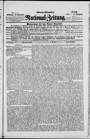 National-Zeitung vom 30.11.1881