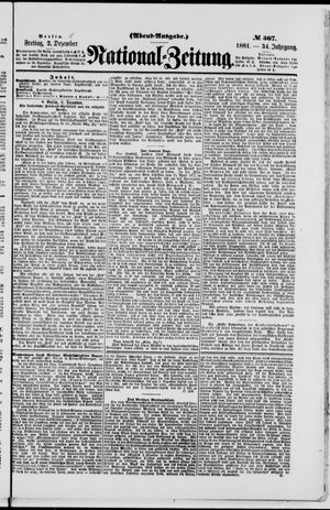 Nationalzeitung vom 02.12.1881