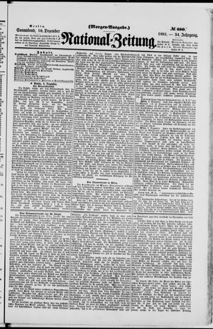 Nationalzeitung vom 10.12.1881