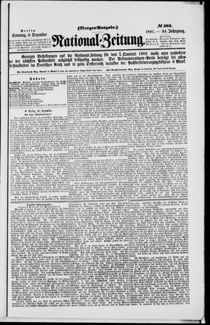 Nationalzeitung vom 11.12.1881
