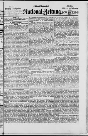National-Zeitung vom 13.12.1881
