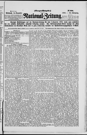 Nationalzeitung on Dec 14, 1881