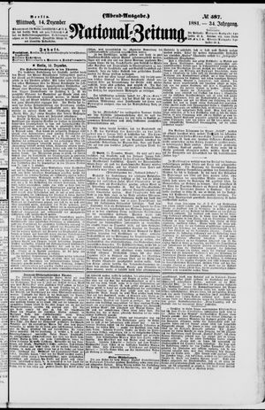National-Zeitung vom 14.12.1881