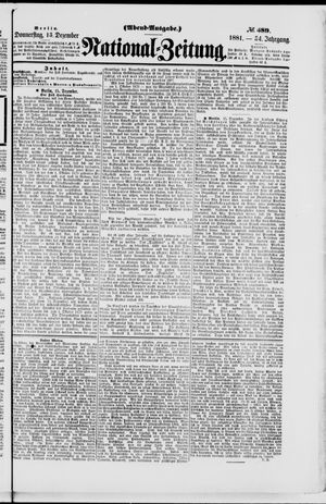 National-Zeitung vom 15.12.1881