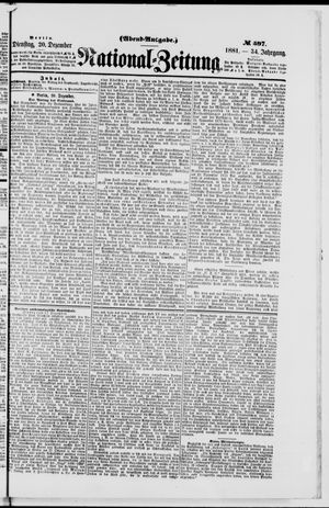 National-Zeitung vom 20.12.1881