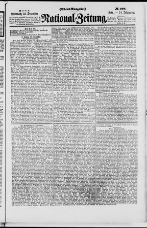 National-Zeitung on Dec 21, 1881