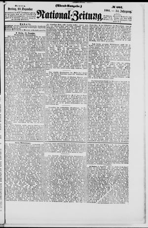 National-Zeitung on Dec 23, 1881